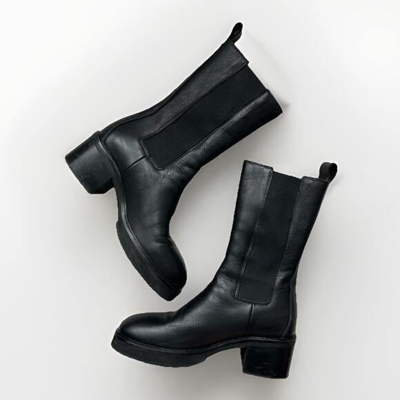 Copenhagen Studios Black Leather Heeled Chelsea Boots Women’s EU 39 / US 8.5 - Picture 4 of 14